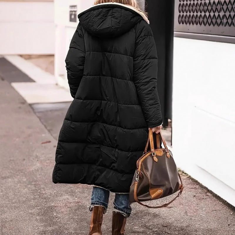 Damen lange Steppjacke EB