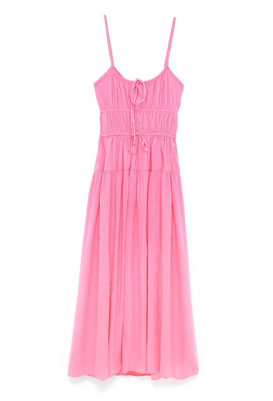 Damen luftiges Sommerkleid mit verstellbaren Trägern EB