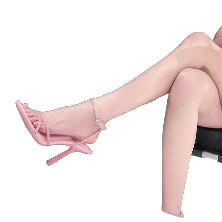 Damen elegante Stiletto Sandalen mit funkelnden Strassdetails EB