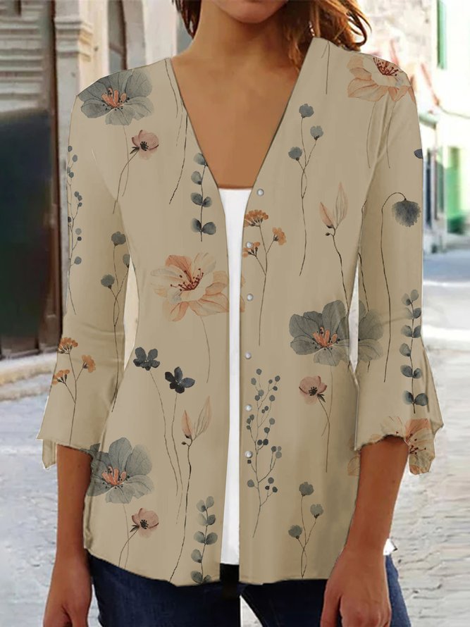 Damen Bluse mit floralen Mustern EB
