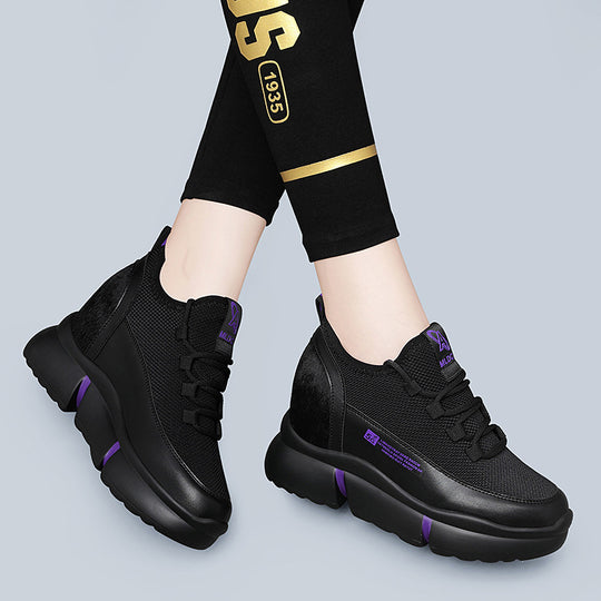 Damen Sportliche Chunky Sneakers mit atmungsaktivem Mesh-Obermaterial und innovativer Dämpfungstechnologie EB