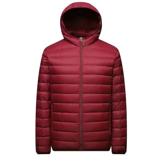 Herren nan ultraleichte Packbare Microsteppjacke mit Stehkragen, wattierter Isolierung und windabweisender Hülle EB
