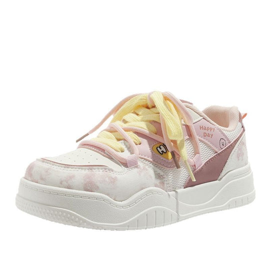 Damen Modische Sneakers mit einzigartigen Grafikelementen und flexibler Sohle EB