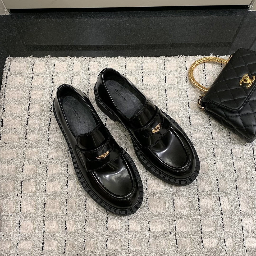 Damen elegante Mokassins mit modischem Schnallenverschluss EB