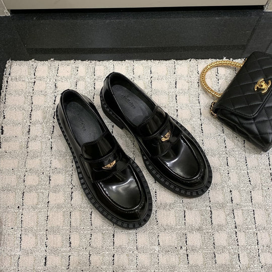 Damen elegante Mokassins mit modischem Schnallenverschluss EB
