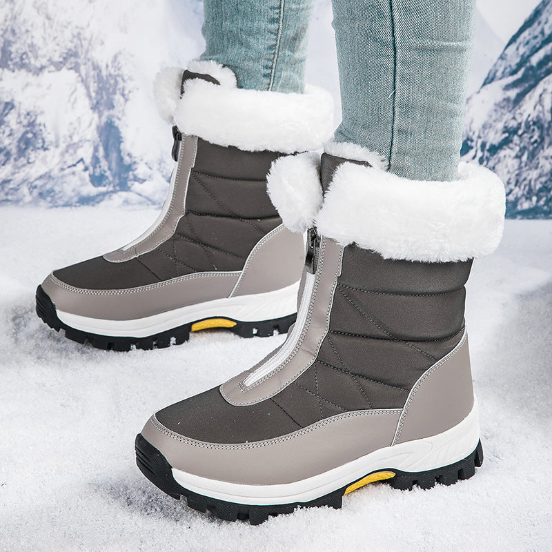 Damen thermoisolierte Winterstiefel mit Außensohle und bequemem Futter EB