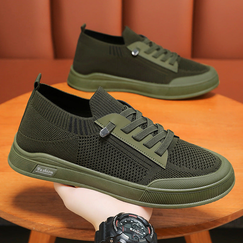 Damen Modische Sneaker mit atmungsaktivem Strickoberteil EB