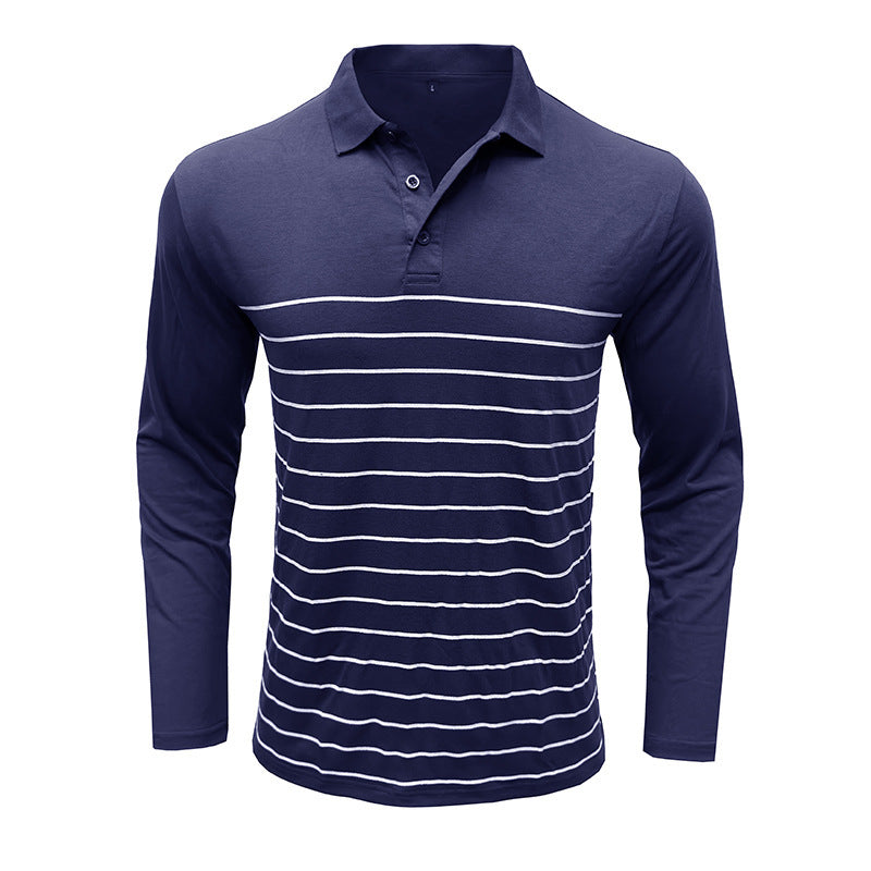 EB | Pique Pullover Slim Passform Baumwollstrick Elegantes Streifenmuster