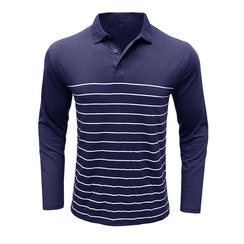 EB | Pique Pullover Slim Passform Baumwollstrick Elegantes Streifenmuster