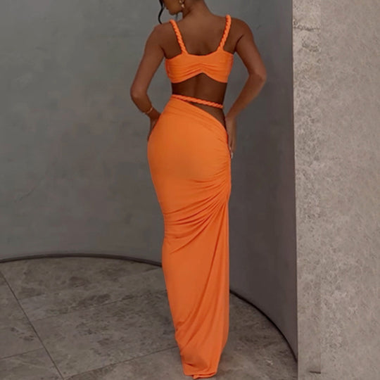 Damen Elegantes Wickelkleid mit raffinierten Rüschendetails und tailliertem Schnitt EB