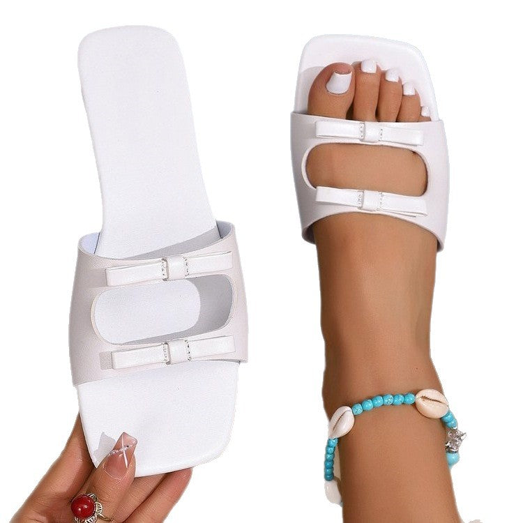 Damen elegante Riemchen-Sandalen mit modischen Schnallen EB