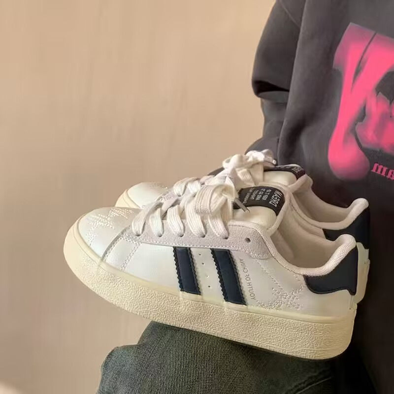 Damen modische Sneakers mit atmungsaktivem Obermaterial und stoßdämpfender Sohle EB