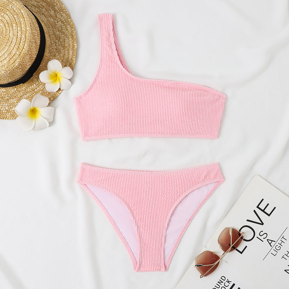 Damen Triangel-Bikini mit asymmetrischem Schnitt und aufregendem Design EB