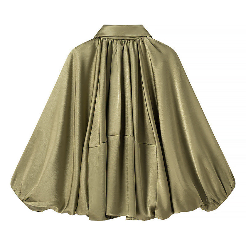 Damen fließende Bluse mit Anlassgarnitur EB