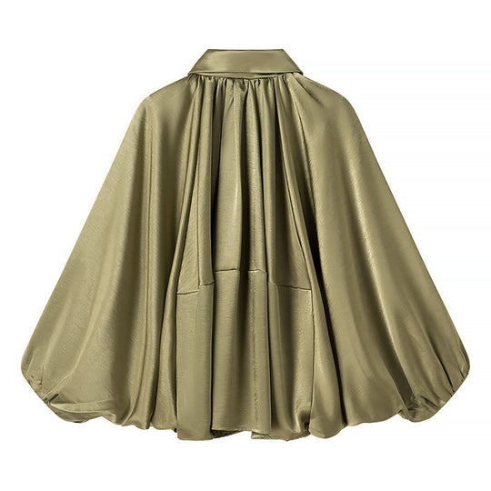 Damen fließende Bluse mit Anlassgarnitur EB