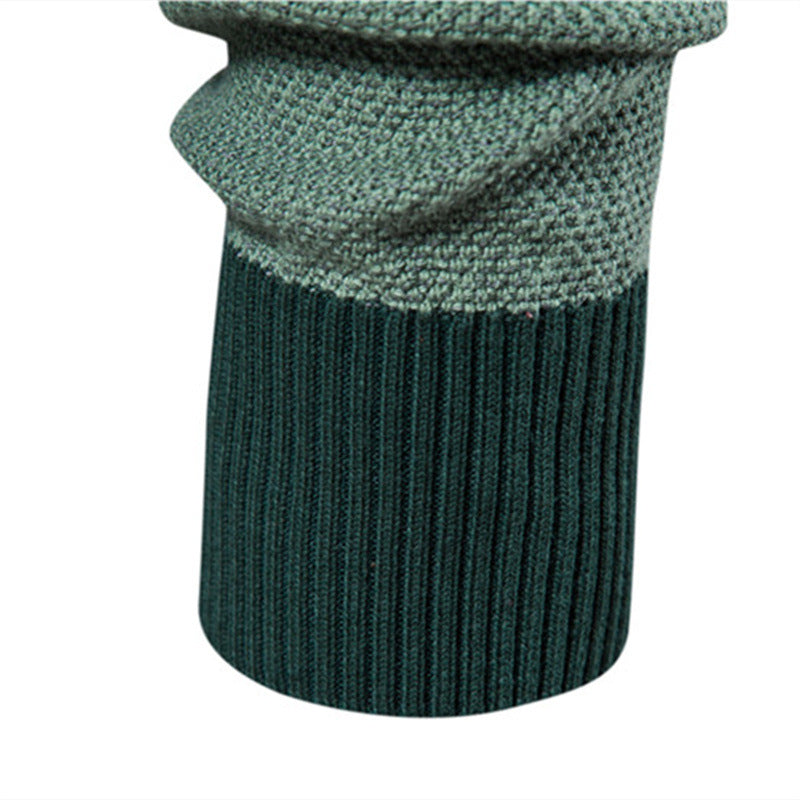 Herren Strickpullover mit modernem Farbblockdesign und feiner Struktur EB