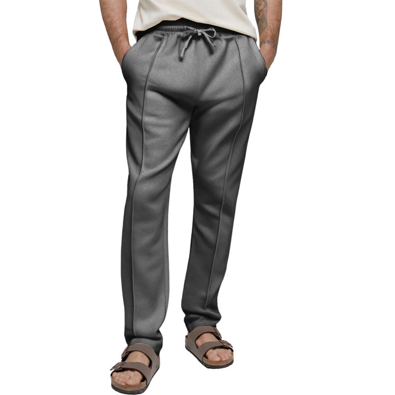 Herren sportliche Freizeithose mit elastischem Bund und seitlichen Eingrifftaschen EB