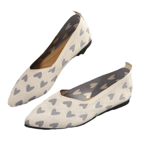 Damen modische Slipper mit Herzmuster EB