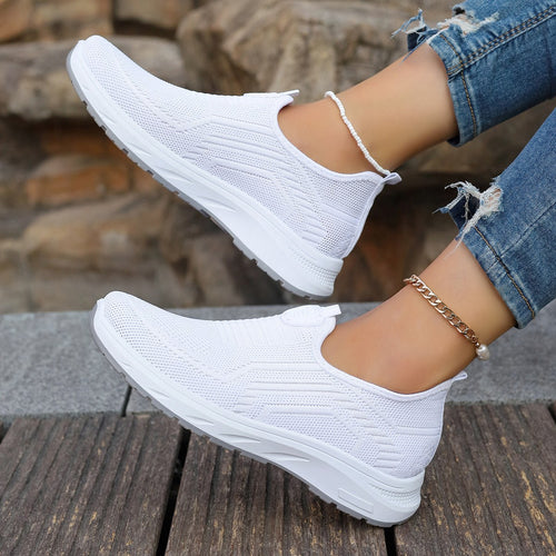 Damen Atmungsaktive Slip-On Sneakers mit Flex-Sohlenkonstruktion EB