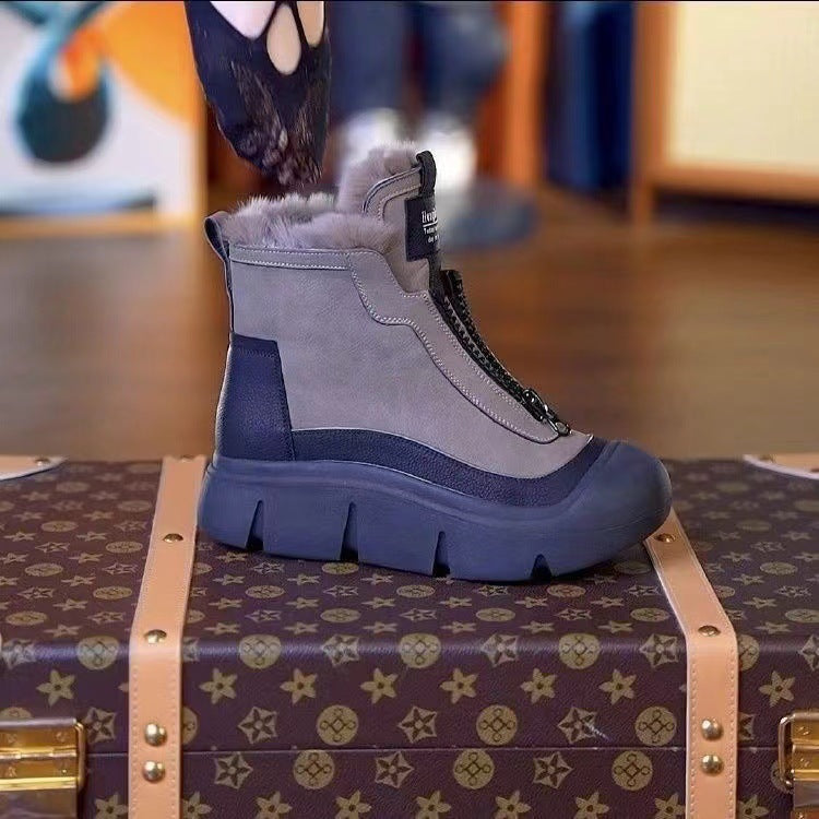 Damen gefütterte Winterstiefel mit innovativer Antirutschsohle EB