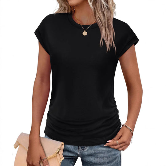 Damen Stylisches Oberteil mit lässigen Rüschendetails EB
