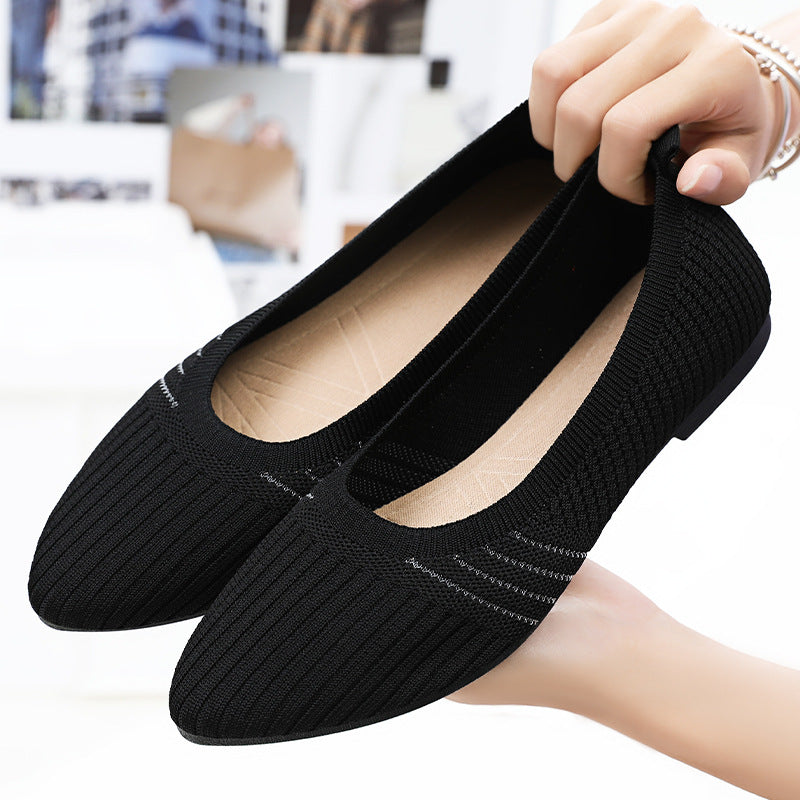 Damen Hochflexible und atmungsaktive Ballerinas mit rutschfester Sohle EB
