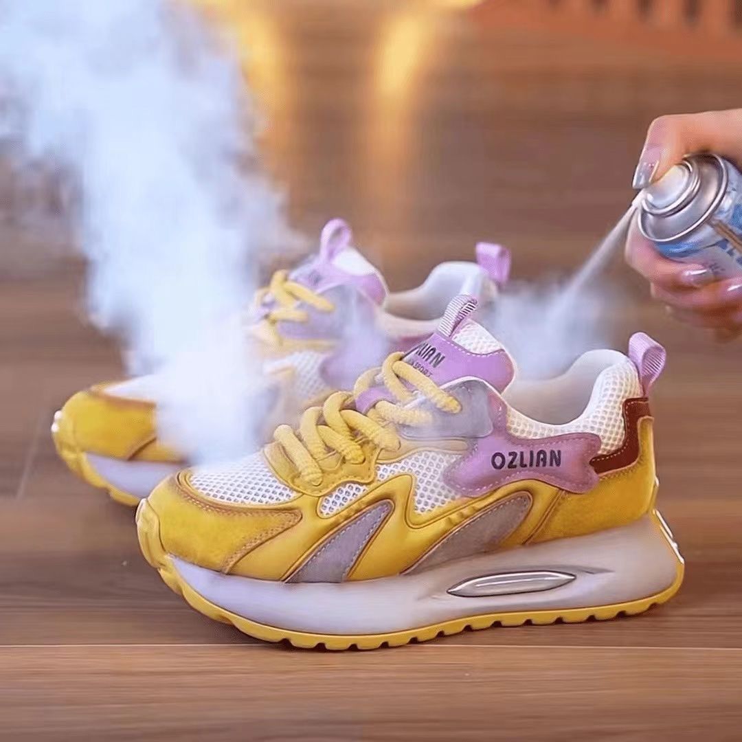 Damen Sportliche Sneaker mit atmungsaktiver Oberfläche und dämpfendem Sohlenprofil EB