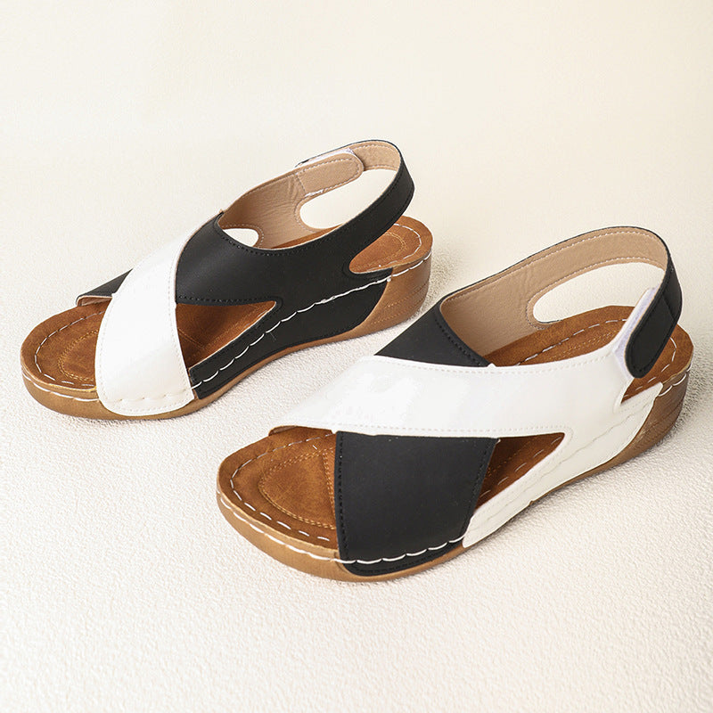 Damen Komfortable und elegante Clogs mit Kreuzriemen EB