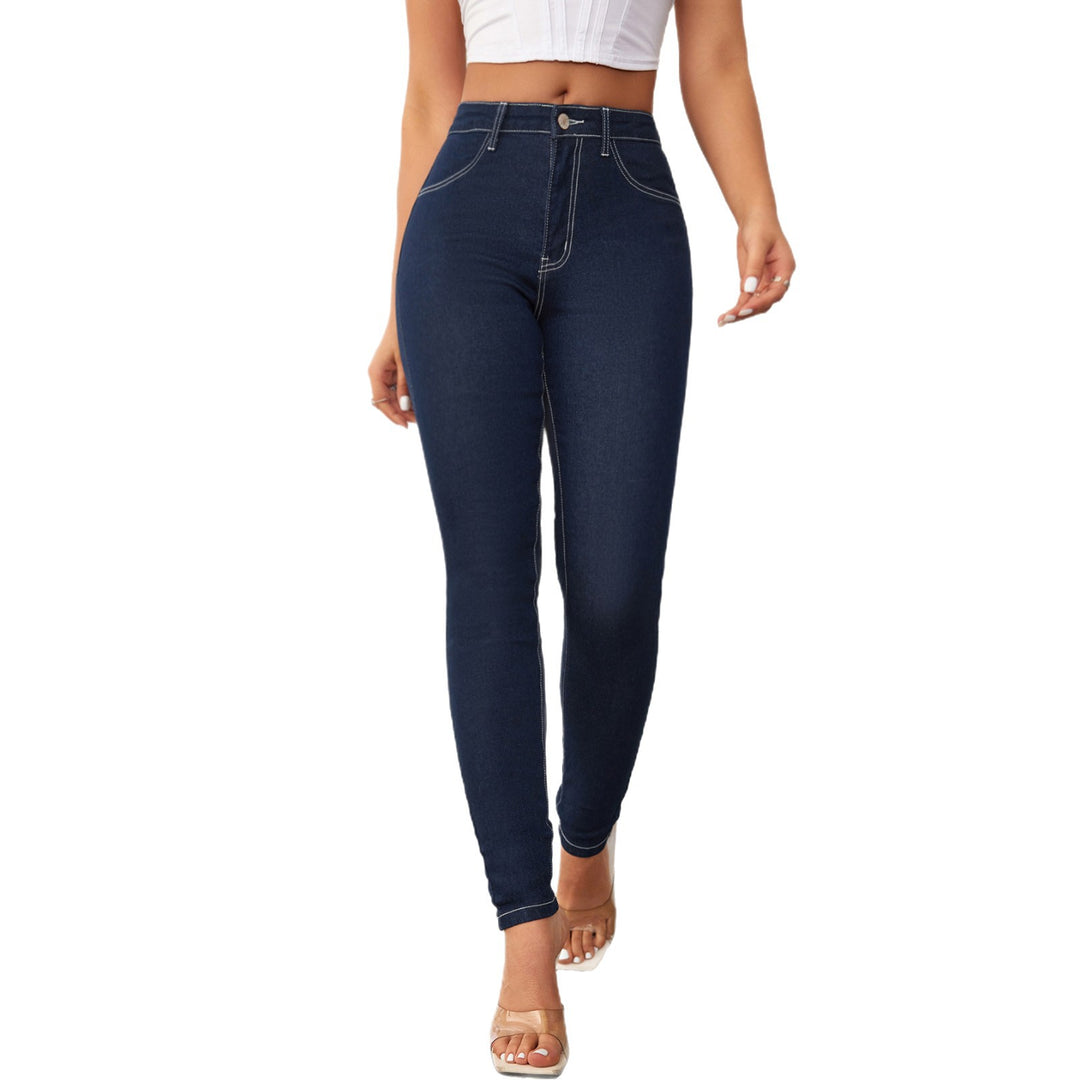 Damen Hochtaillierte Slim-Fit Jeans mit bequemer Stretch-Qualität EB