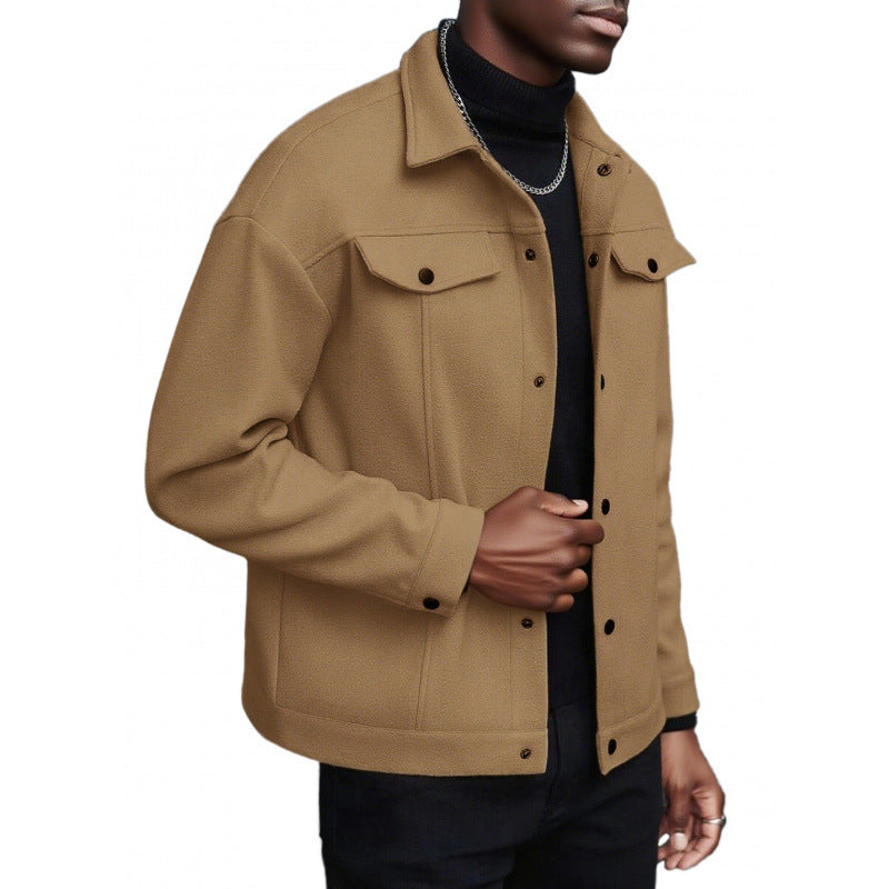 Herren weiche und modische Overshirtjacke EB