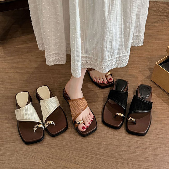 Damen elegante Riemensandalen mit atmungsaktivem Netzoberteil und dezentem Schmuckdetail EB
