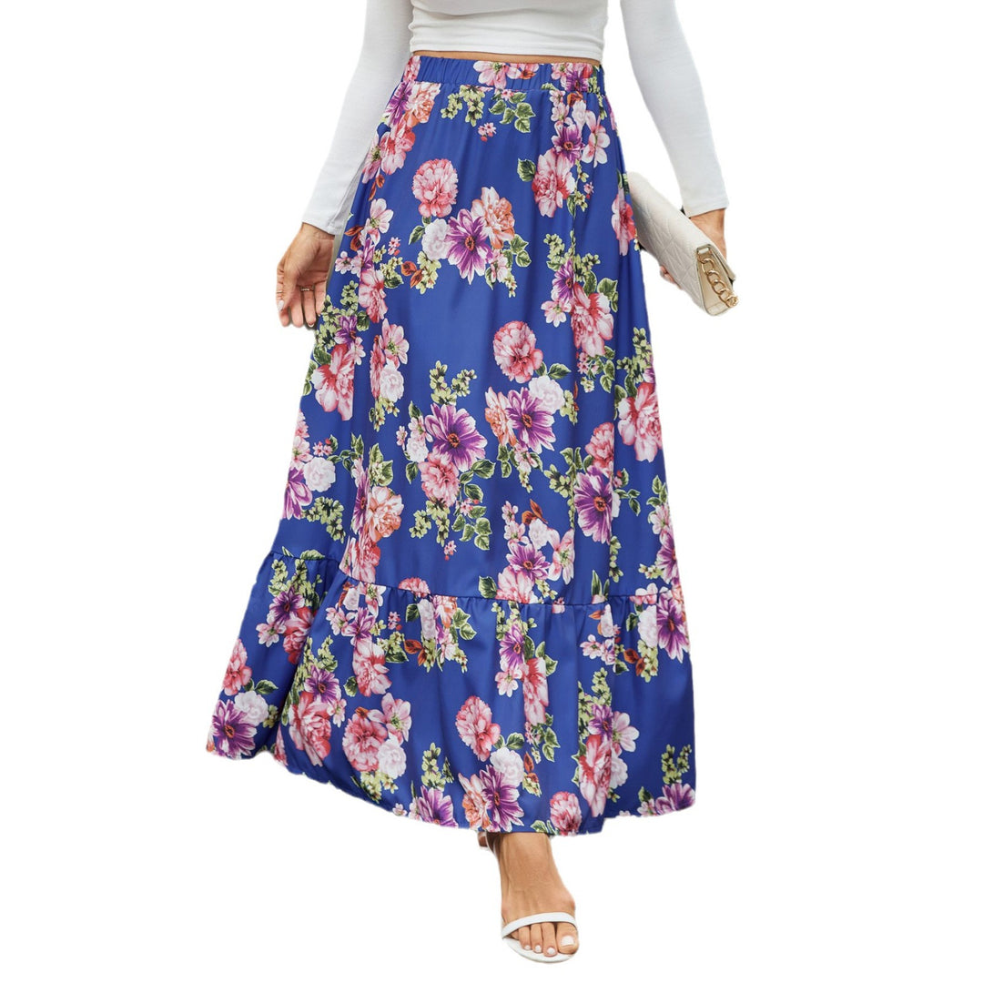 Damen Midikleid mit floraler Stickerei EB