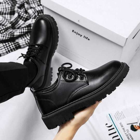 Herren Elegante Schnürschuhe mit rutschfester und stoßdämpfender Sohle EB