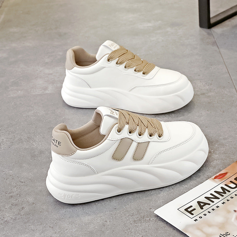 Damen Komfortable Plateau Sneakers mit modernem Design und atmungsaktiver Sohle EB