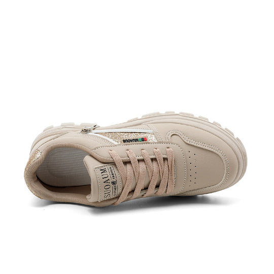 Damen Chunky Sneakers mit modischem Glitzer-Akzent und robustem Design EB