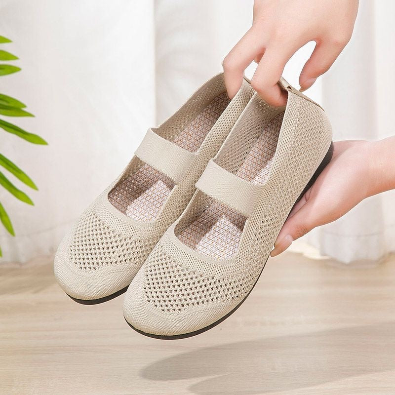 Damen Atmungsaktive Freizeitschuhe mit elastischem Riemen EB