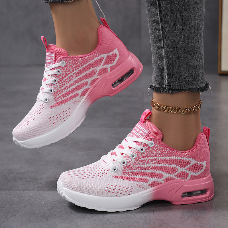 Damen Sportliche Sneaker mit atmungsaktiver Obermaterialstruktur und dämpfender Sohle EB