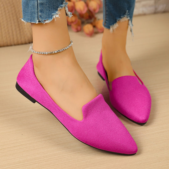 Damen modische Ballerinas mit elegantem spitzem Design EB