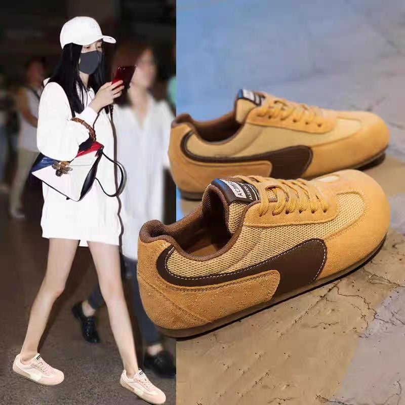 Damen Sportliche Sneakers mit weichem Obermaterial und atmungsaktiver Struktur EB