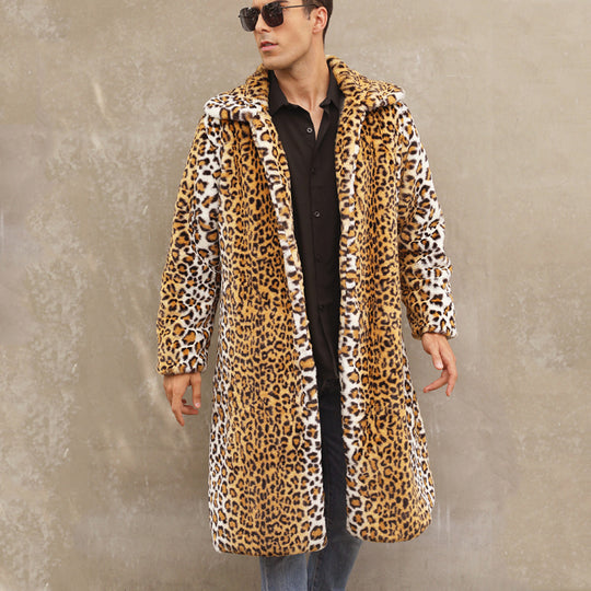 Herren Modischer Winterfellmantel EB