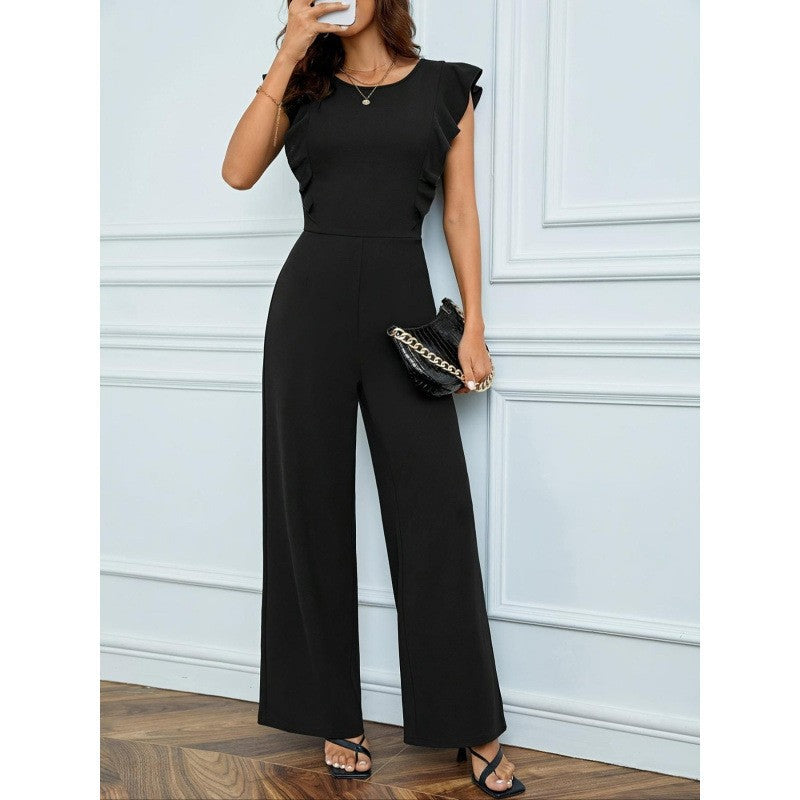 Damen Overall mit Rüschendetail EB
