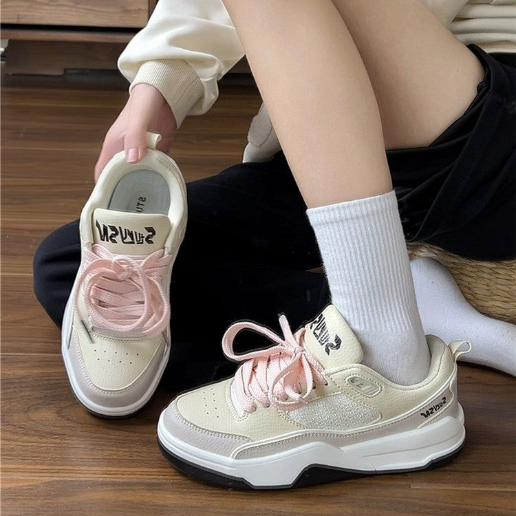 Damen Komfortable Sneakers mit atmungsaktiver Laufsohle und modischem Design EB