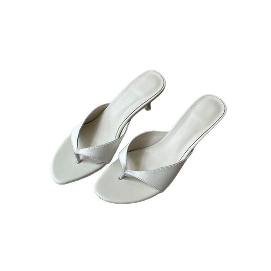 Damen elegante Zehentrenner mit feinem Absatz EB