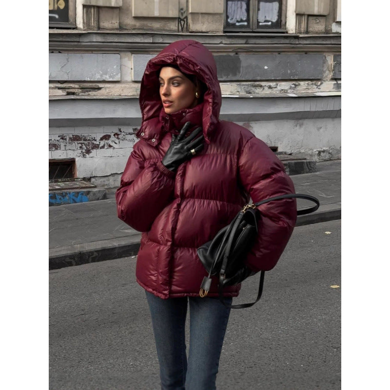 Damen Steppjacke mit glänzender Oberflächenstruktur EB