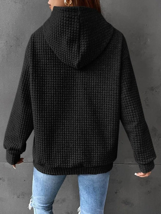 Damen Kapuzensweatshirt mit strukturiertem Design EB