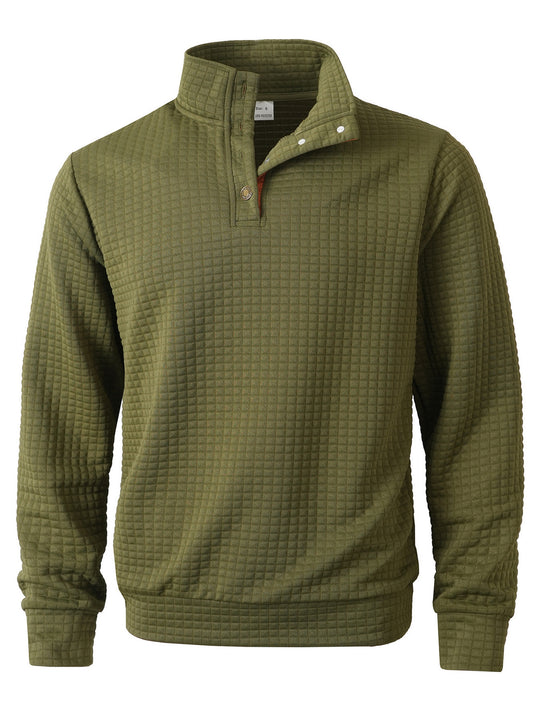 Herren stylischer Pullover mit modischem Stehkragen EB