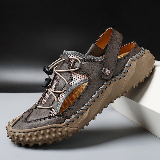 Herren Atmungsaktive Outdoor-Sandalen mit rutschfester Sohle und elastischem Verschlusssystem EB