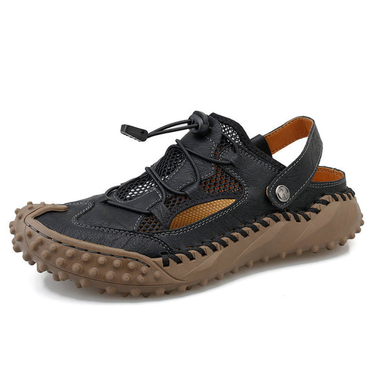 Herren Atmungsaktive Outdoor-Sandalen mit rutschfester Sohle und elastischem Verschlusssystem EB