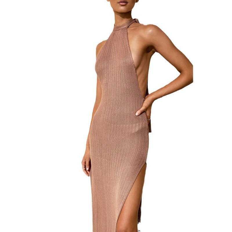 Damen elegantes gehäkeltes Strandkleid EB