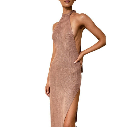 Damen elegantes gehäkeltes Strandkleid EB